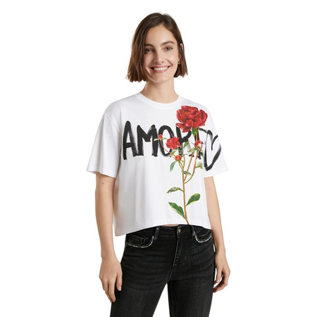 Desigual Celidonia Blumen T-Shirt