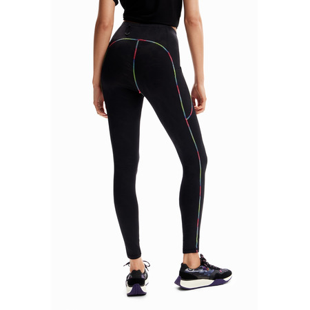 Desigual Contrasting Sport Leggings "Schwarz"