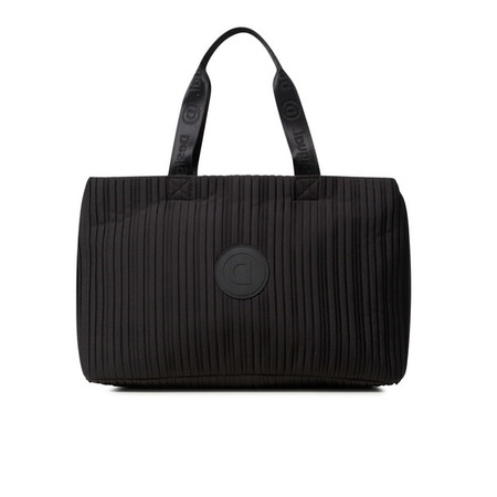 Desigual Duffle Bag Pleats Schwarz