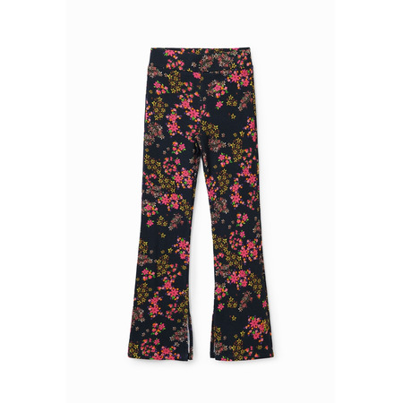 Desigual Girls Floral Flare Leggings "Schwarz"