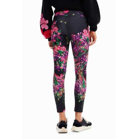 Desigual Floral Sport Leggings "Magical Fuxia"