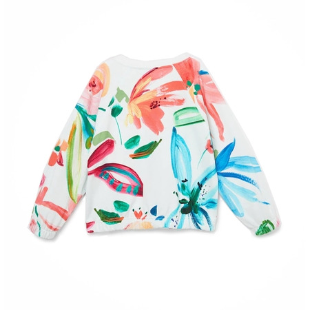 Desigual Girls "I Love Me" Floral Sweatshirt