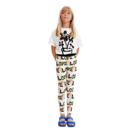 Desigual Girls Liebe Blumen Leggings