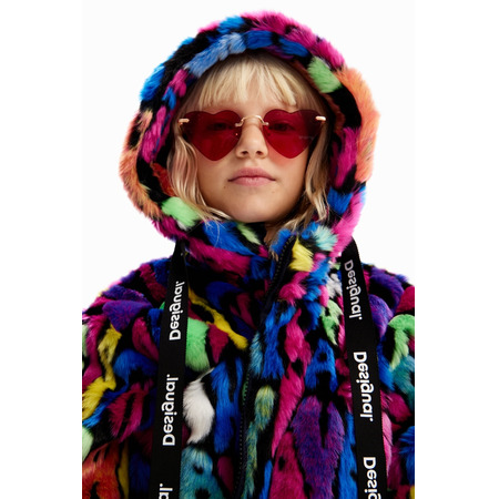 Desigual Girls Mehrfarbig Pelzjacke "Tutti Fruti"