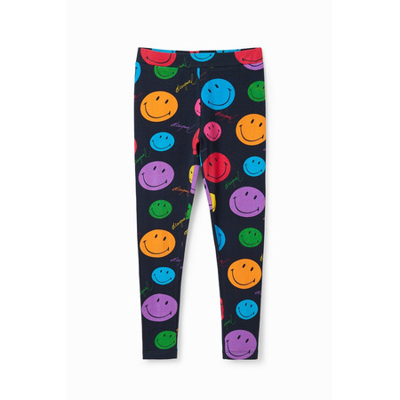 Desigual Girls Smiley Long Leggings "Schwarz"