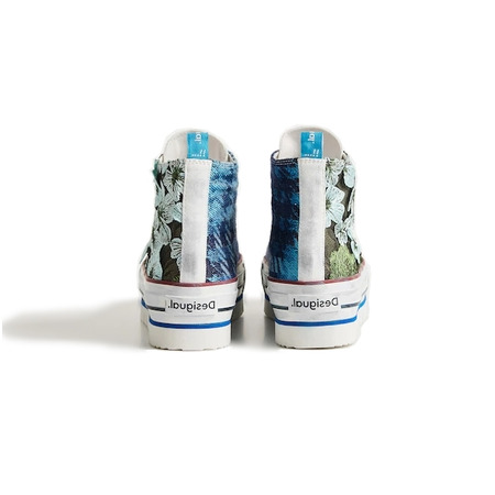 Desigual High-Top Sneakers "Embroidered Flowers"