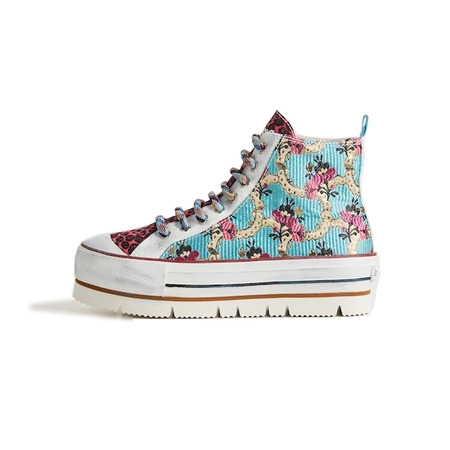 Desigual High-Top Sneakers "Floral Patchwork"