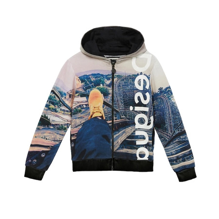 Desigual Kids Kapuzen Horizonte Print Sweatshirt