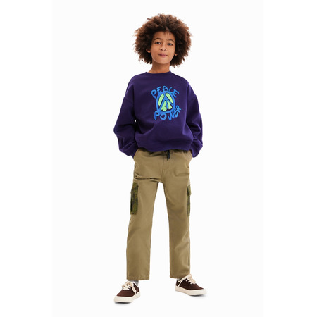 Desigual Junior Oversize Peace Sweatshirt "Blau"