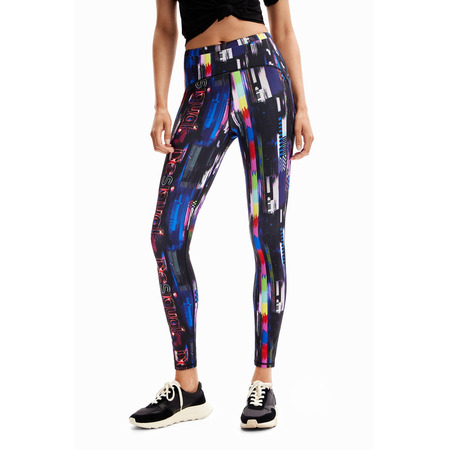 Desigual Leggings Sport Digital "Schwarz"