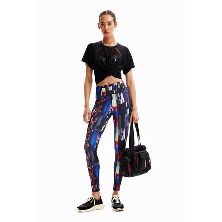 Desigual Leggings Sport Digital "Schwarz"