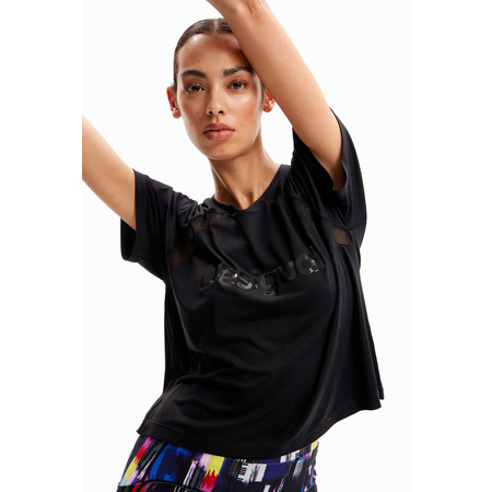 Desigual Mesh Sport T-Shirt "Black"