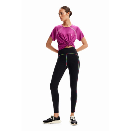 Desigual Mesh Sport T-Shirt "Fuchsia"