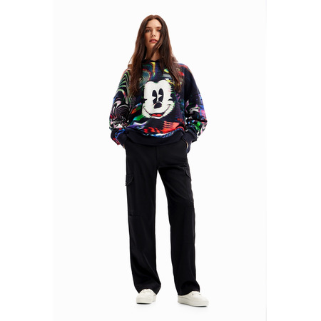 Desigual Oversize Mickey Maus Sweatshirt "Black"