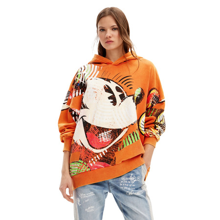 Desigual Oversize Mickey Maus Sweatshirt "Orange"