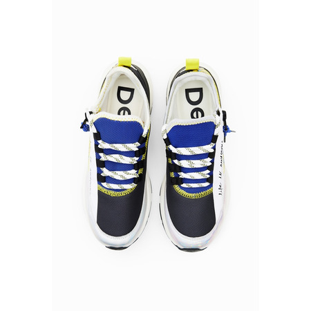 Desigual Patchwork zip-up Laufende Sneaker