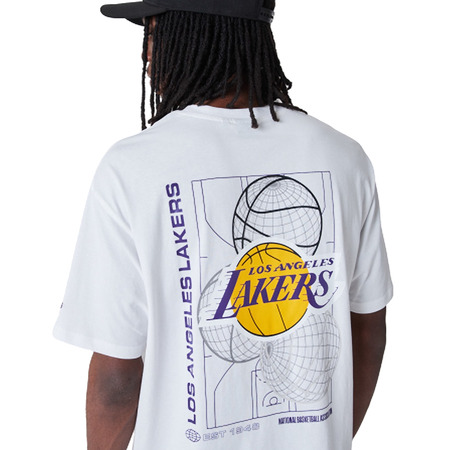 Neu Era NBA L.A. Lakers Basketball Graphic Tee "White"