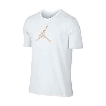 Jordan Camiseta entwickelt für Flug (100/weiß/wolf grau/metallic gold)