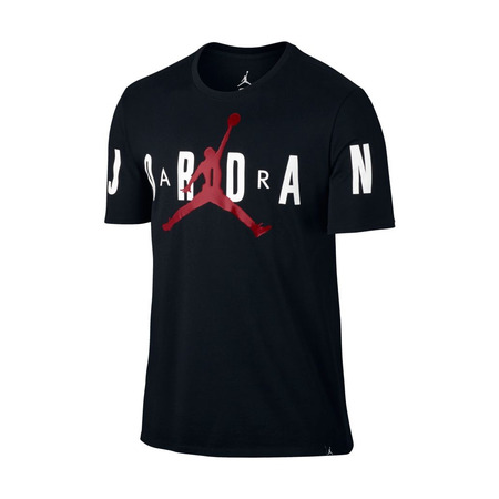 Jordan Camiseta Stretched (010/schwarz/weiß/gym rot)