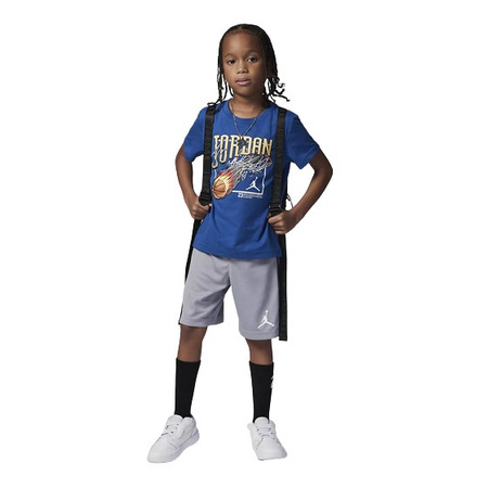 Set Jordan Infants JDB Court Air Tee + Short Mesh Set "Cemen Grey-True Blue"