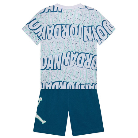 Jordan Infants JDB Play AOP Tee Short Set "Industrial Blue"