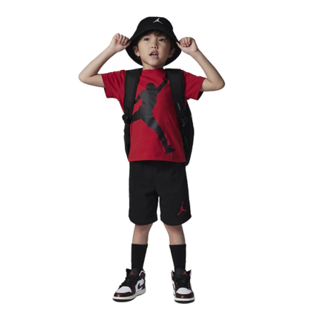 Jordan Infants Jumpman Jumbo Tee und Tee Kurz "Black-Gym Red"