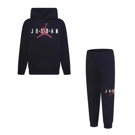 Jordan Infants Jumpman Sustainable Pullover Kapuze und Joggers Set "Black"