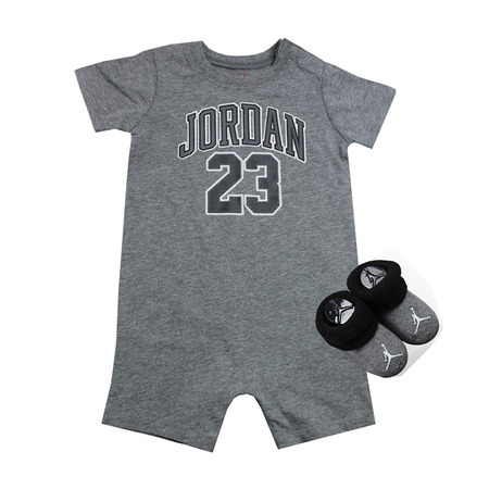 Jordan Infants Romper und Booties Set "Carbon"