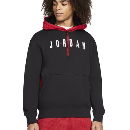 Jordan Jumpman Air Graphic Fleece Pullover "Black-Gym Red"