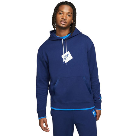 Jordan Jumpman Classics Printed Fleece Pullover "Navy"