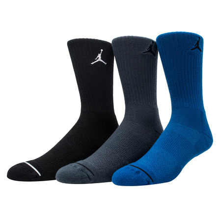 Jordan Jumpman Crew Pack 3 Sock (016/black/blue fox/team royal)