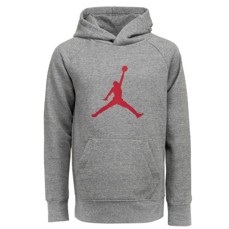 Jordan Kids Jumpman Logo Pullover Hoodie "Carbon Heather"