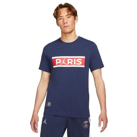 Jordan Paris Saint-Germain Wordmark T-Shirt "Navy"