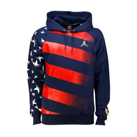 Jordan Sudadera AJ 7 Sterne und Streifen "USA" (451/odsidian/gold)