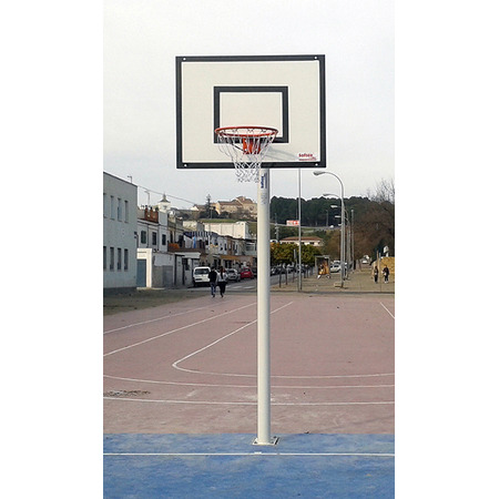 Spiel Baskets Minibasket Monotubo New Tube 114 mm fest mit Ankerbasis (kein Brett, Hoop)