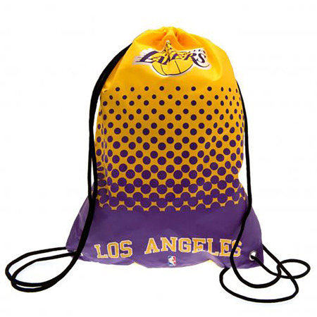 Los Angeles Lakers Drawstring Gym Tasche (purple/yellow)