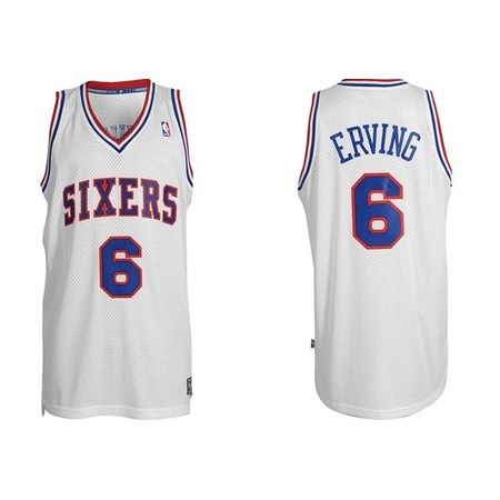 Bestickte aAdidas Sixers Julius Erving (weiß)