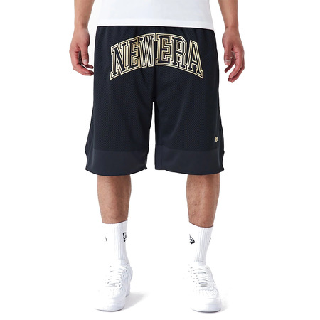 Neue Era Arch Logo Mesh Shorts "Black"