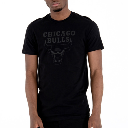 New Era Chicago Bulls Logo Tee (Schwarz)