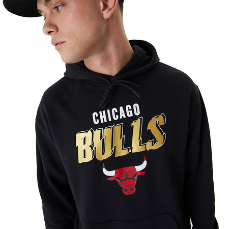 Neue Ära Chicago Bulls Team Script Oversized Hoodie