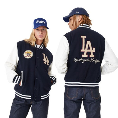 Neue Era MLB L.A Dodgers Large Logo Varsity Jacke "Navy "