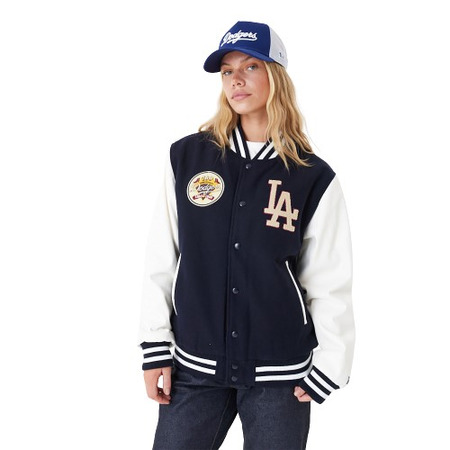 Neue Era MLB L.A Dodgers Large Logo Varsity Jacke "Navy "