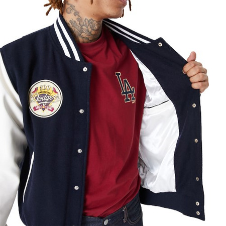 Neue Era MLB L.A Dodgers Large Logo Varsity Jacke "Navy "