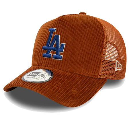 Neu Era MLB LA Dodgers Cord 9FORTY E-Frame Verstellbarer Trucker Cap "Brown"