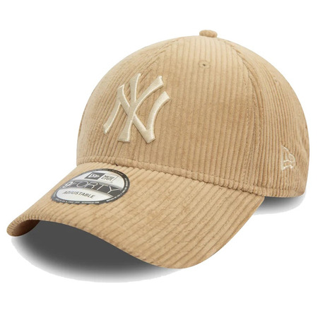 Neu Era MLB New York Yankees Cord 9FORTY Einstellbare Kappe "Beige"