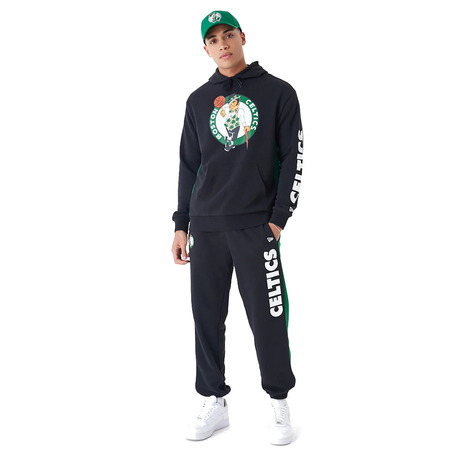 Neu Era NBA Boston Celtics Mesh Panel Oversized Pullover Hoodie