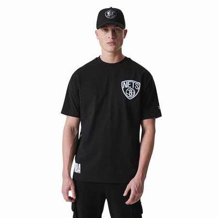 New Era NBA Brooklyn Nets Oversize BP Logo Neon Tee