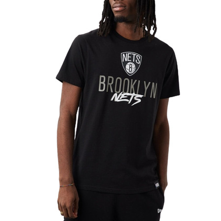 Neue Era NBA Brooklyn Nets Script Logo Tee "Schwarz"