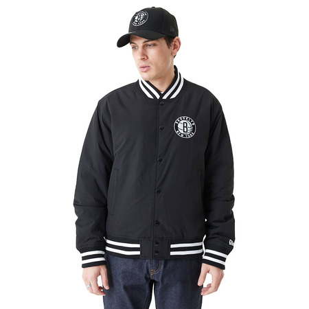 Neue Era NBA Brooklyn Nets Team Script Bomber Jacke