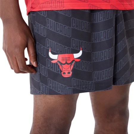 New Era NBA Chicago Bulls All Over Print Graphic Shorts